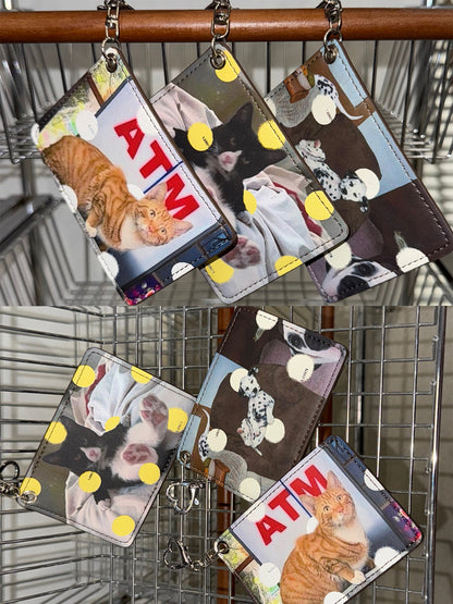Cat & Dog Print Card Holder