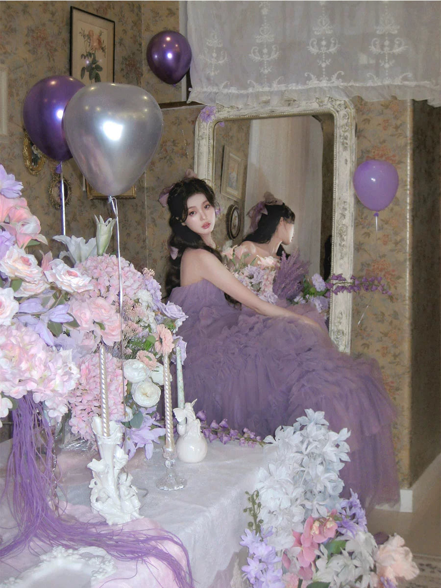 Zen-Inspired Cheongsam Halterneck Dress – Luxe Morning Robe for Engagements