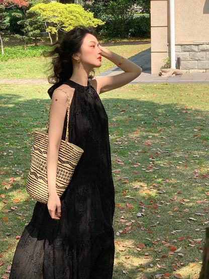 French Vintage Lace Dress: Summer Elegance