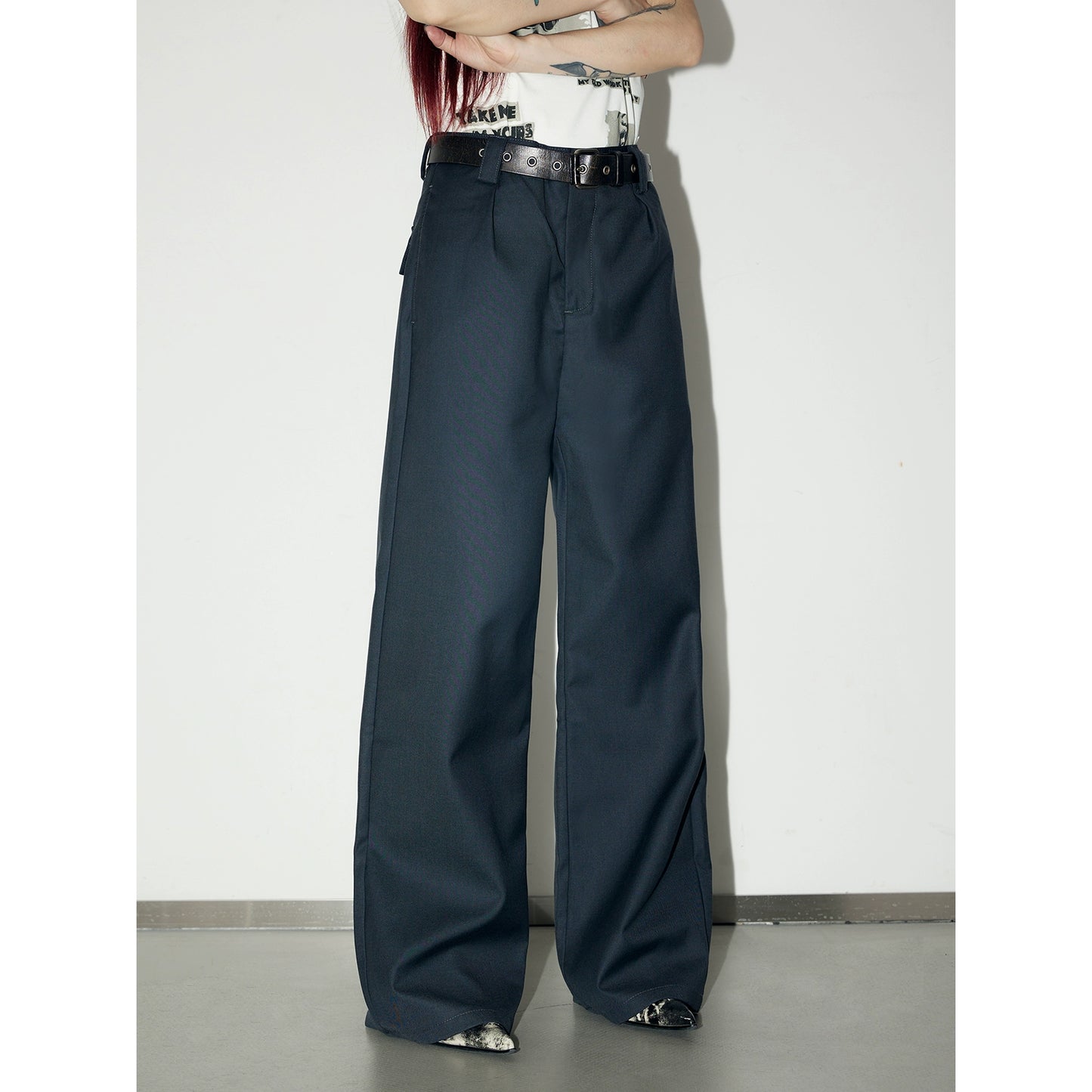 Apricot Twill - Wide Leg Comfortable Pants