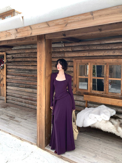 Hanging Moon Halterneck Maxi Dress