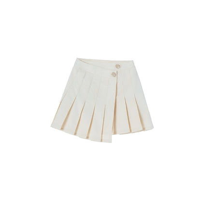 Summer Pleated Skirt & Shirt Set