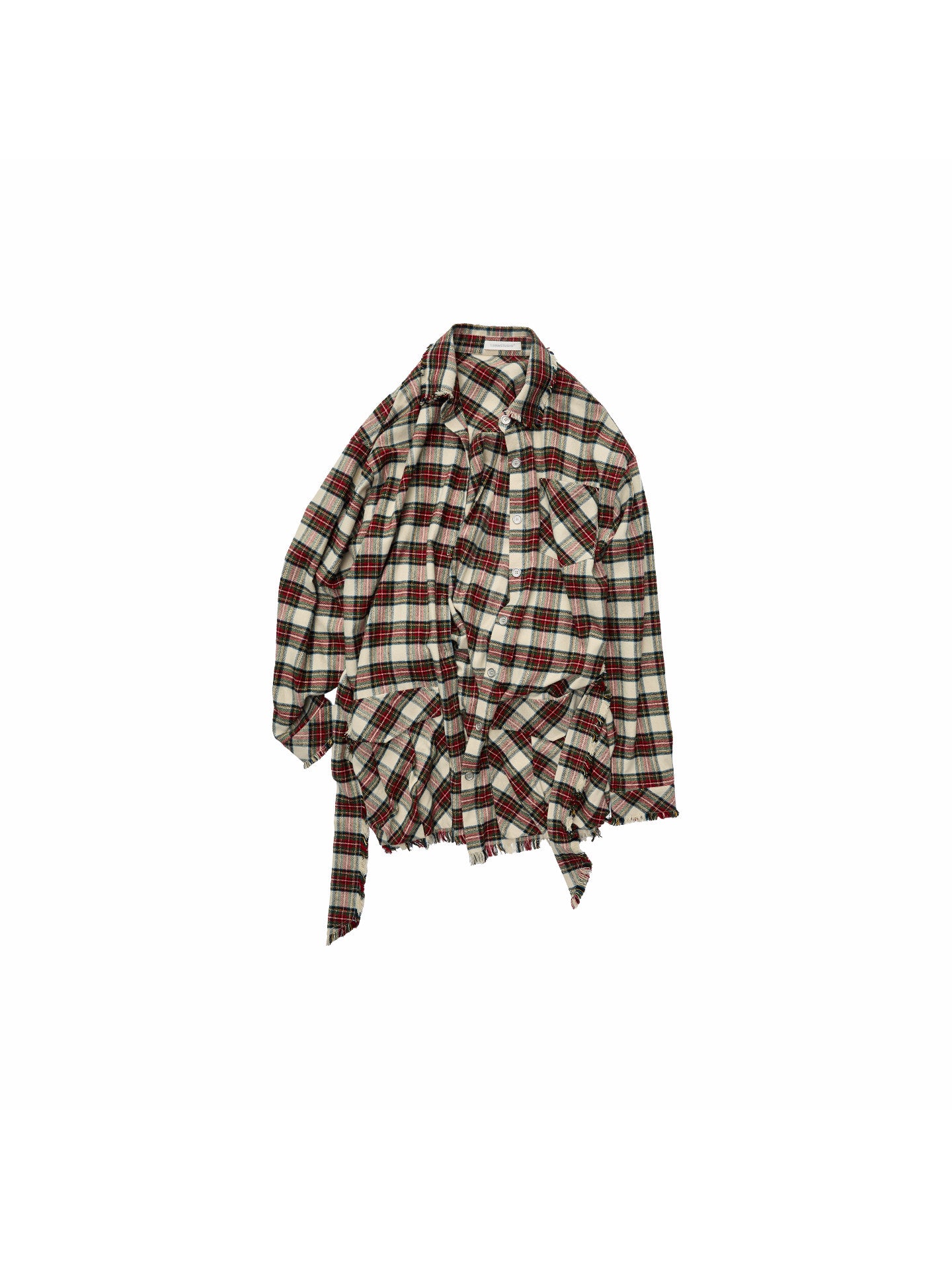Plaid Cargo Shirt Dress