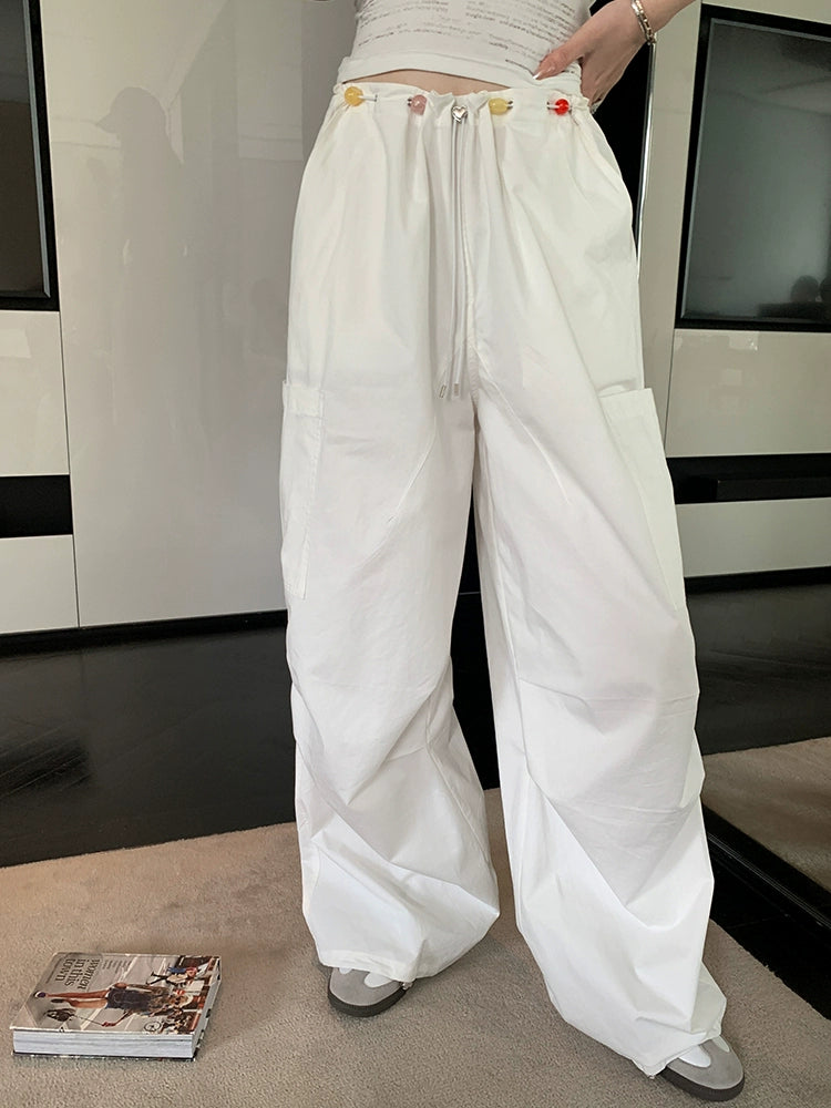 Quick-Dry Casual Drawstring Pants - Women's Summer Wide-Leg Work Pants