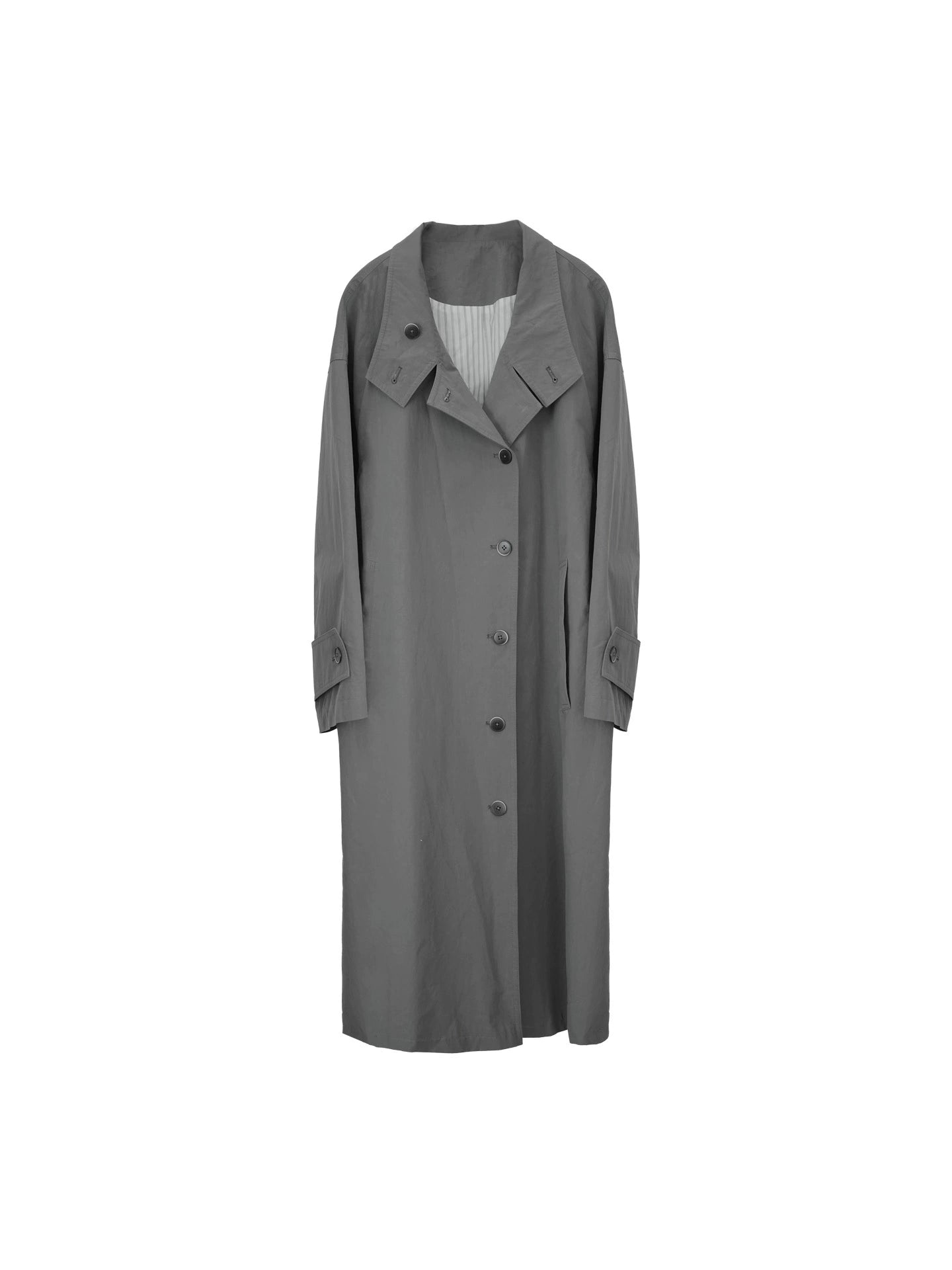 Gray Island Bookmarks 100% Cotton Trench Coat – Retro Autumn Edition