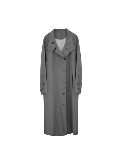 Gray Island Bookmarks 100% Cotton Trench Coat – Retro Autumn Edition