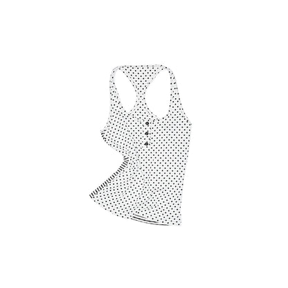 Polka Dot & Stripe Reversible Vest and High-Waist Cuffed Trouser Set