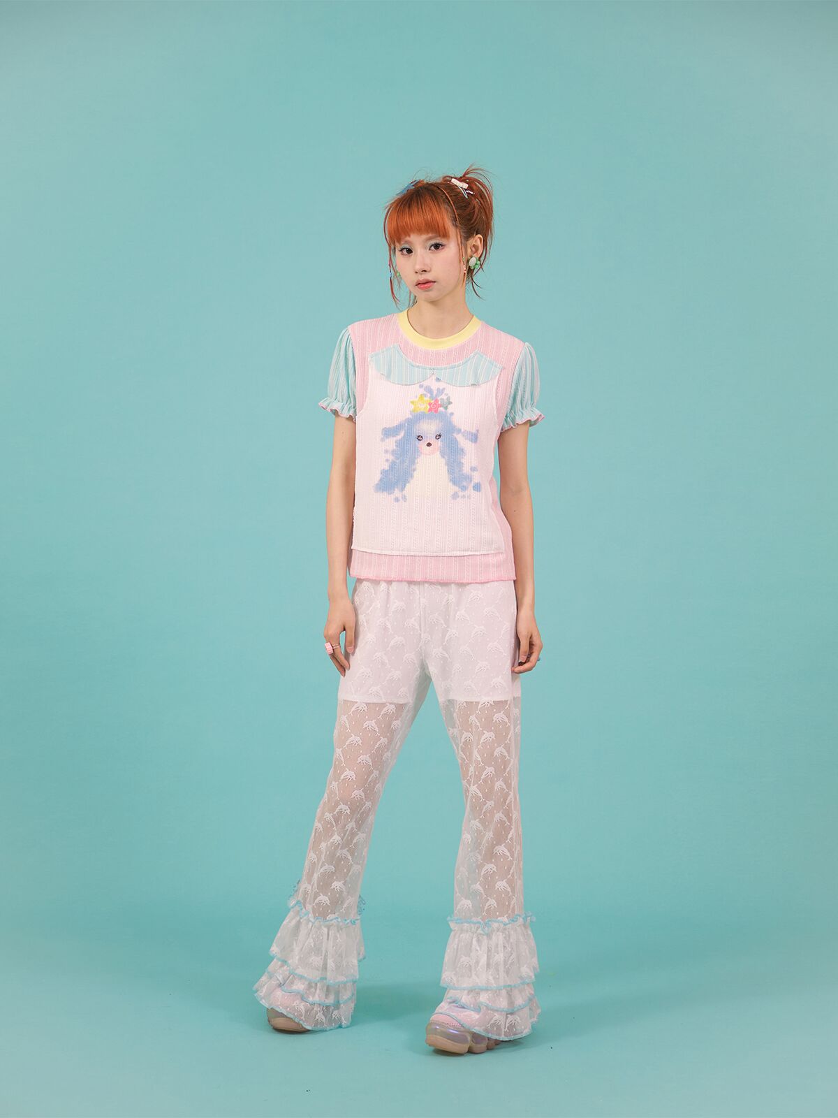 Dolphin Lace Flared Pants | Cute Casual Summer Trousers