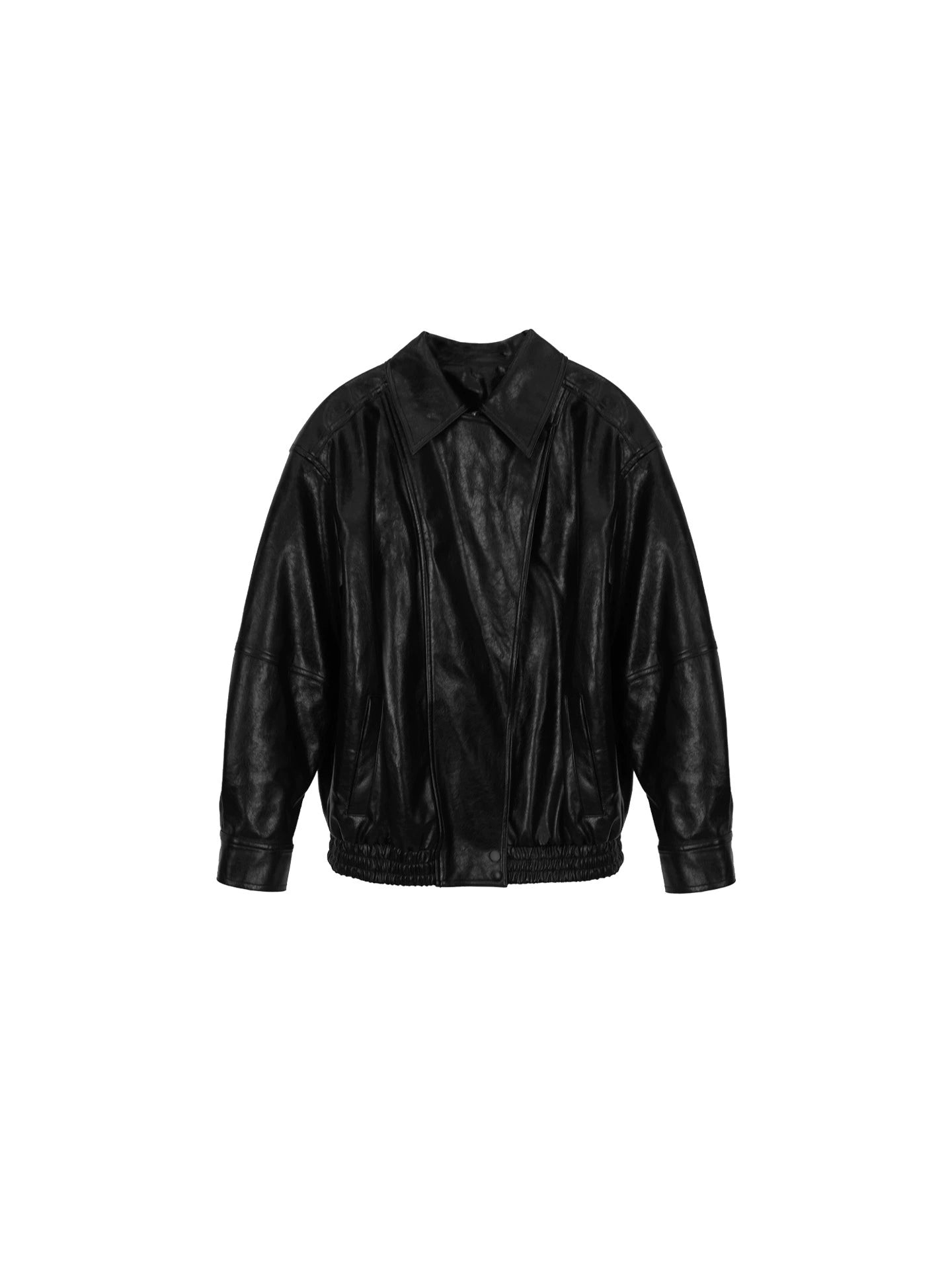 Brown Amber Eco-Leather Motorcycle Jacket – Hong Kong Retro Autumn Style