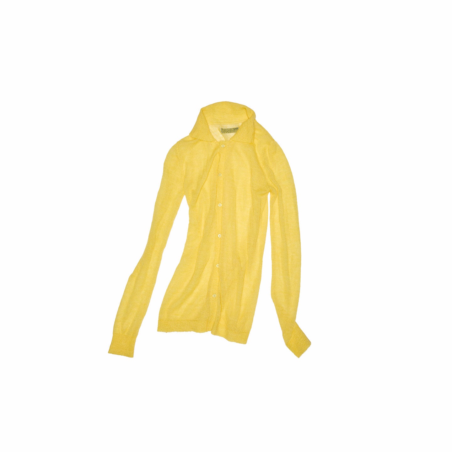 Sheer Mohair Knit Cardigan