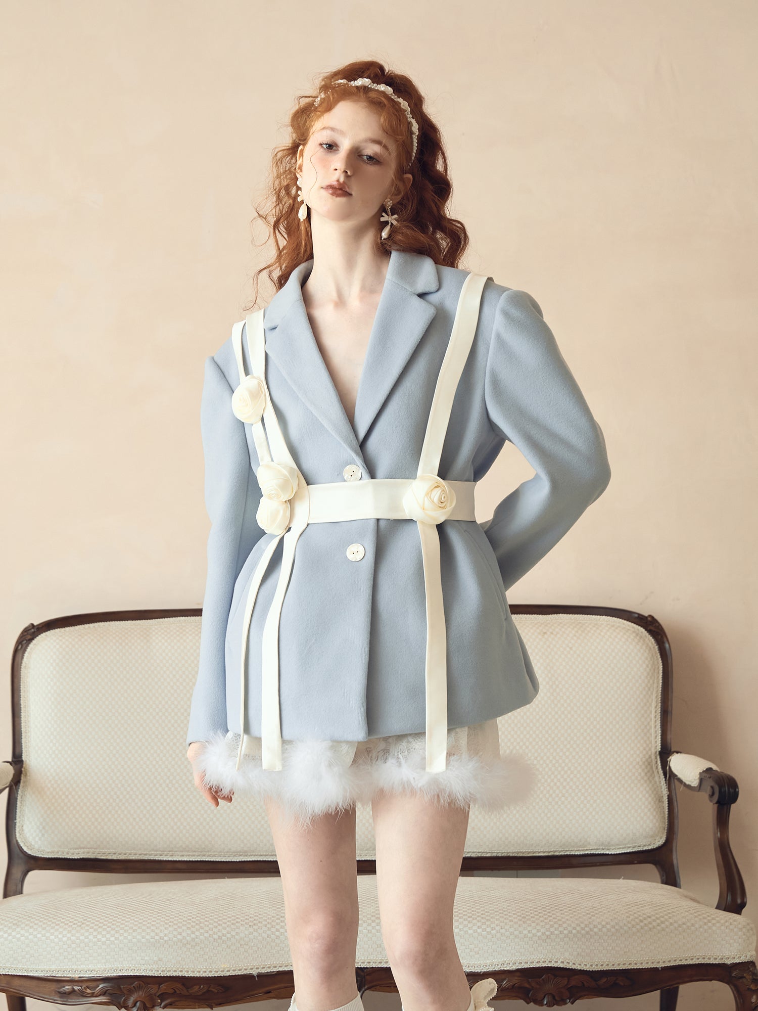 Milk Blue Wool Coat