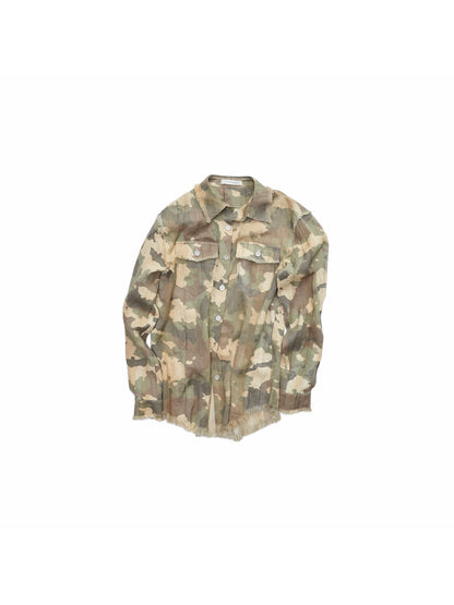 Distressed Camouflage Shirt