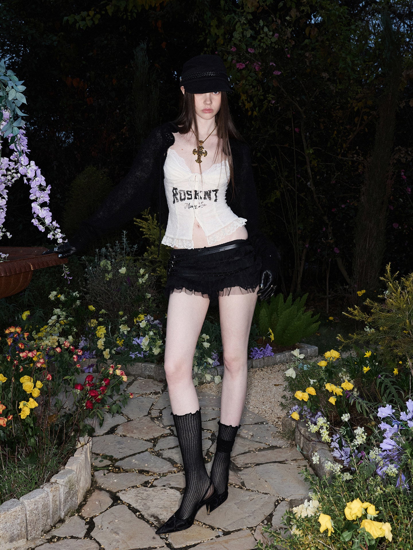 Lace-Up Corset Camisole