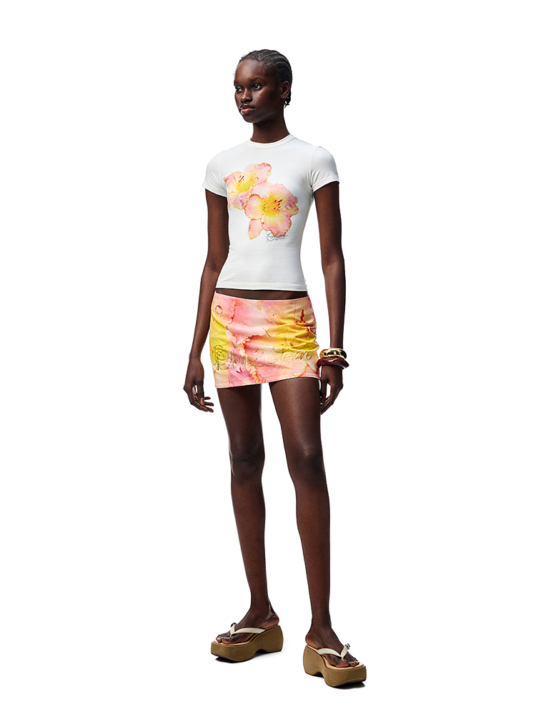 Vacation Floral Print Anti-Slip Slim Maxi Skirt – Summer Hip Hugging Style