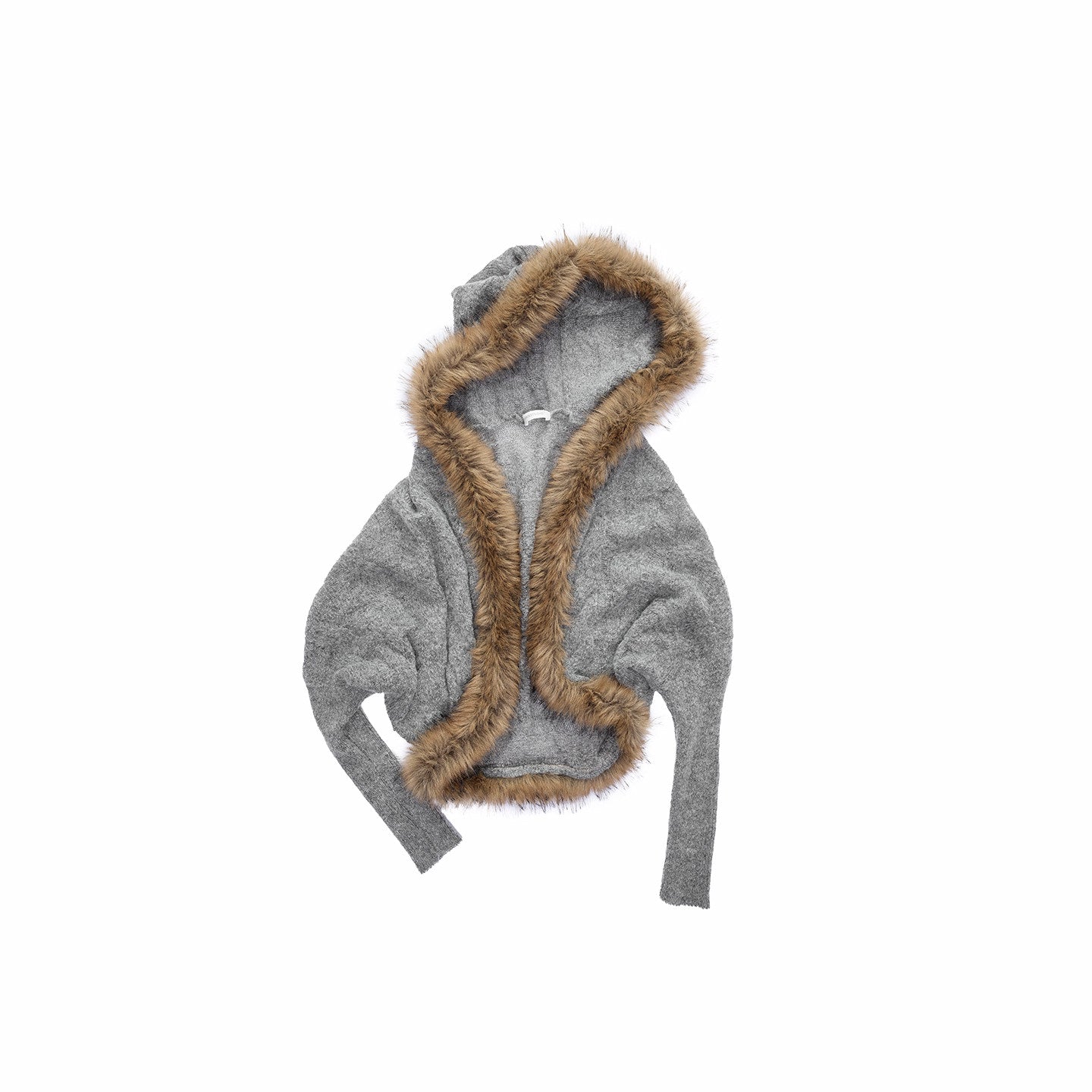 Mohair Collar Knit Jacket