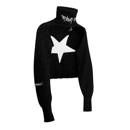 Hollow High Neck Sweater