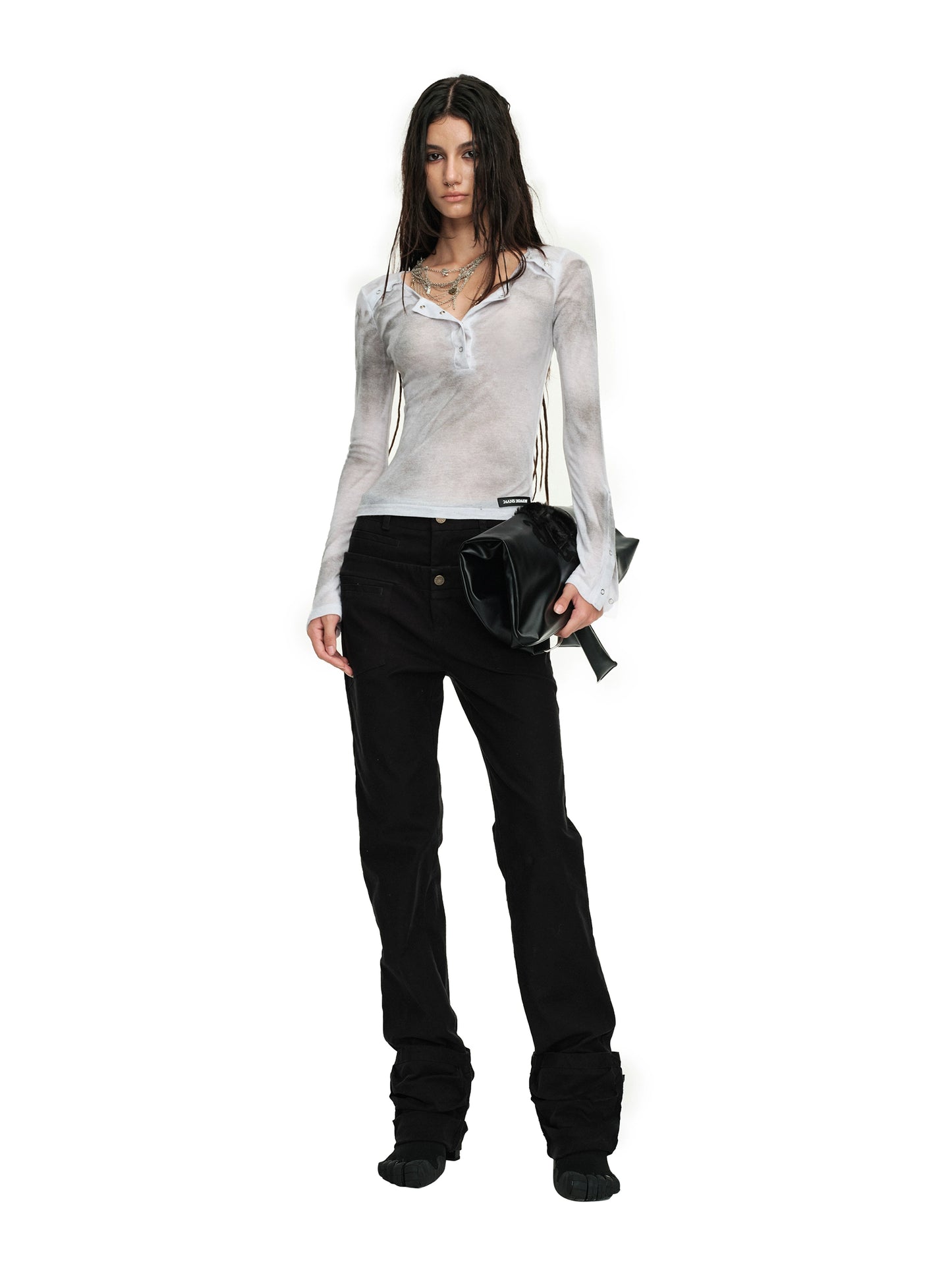 Ultimate Leg-Lengthening Effect | Double Waist Pleated Straight Casual Pants