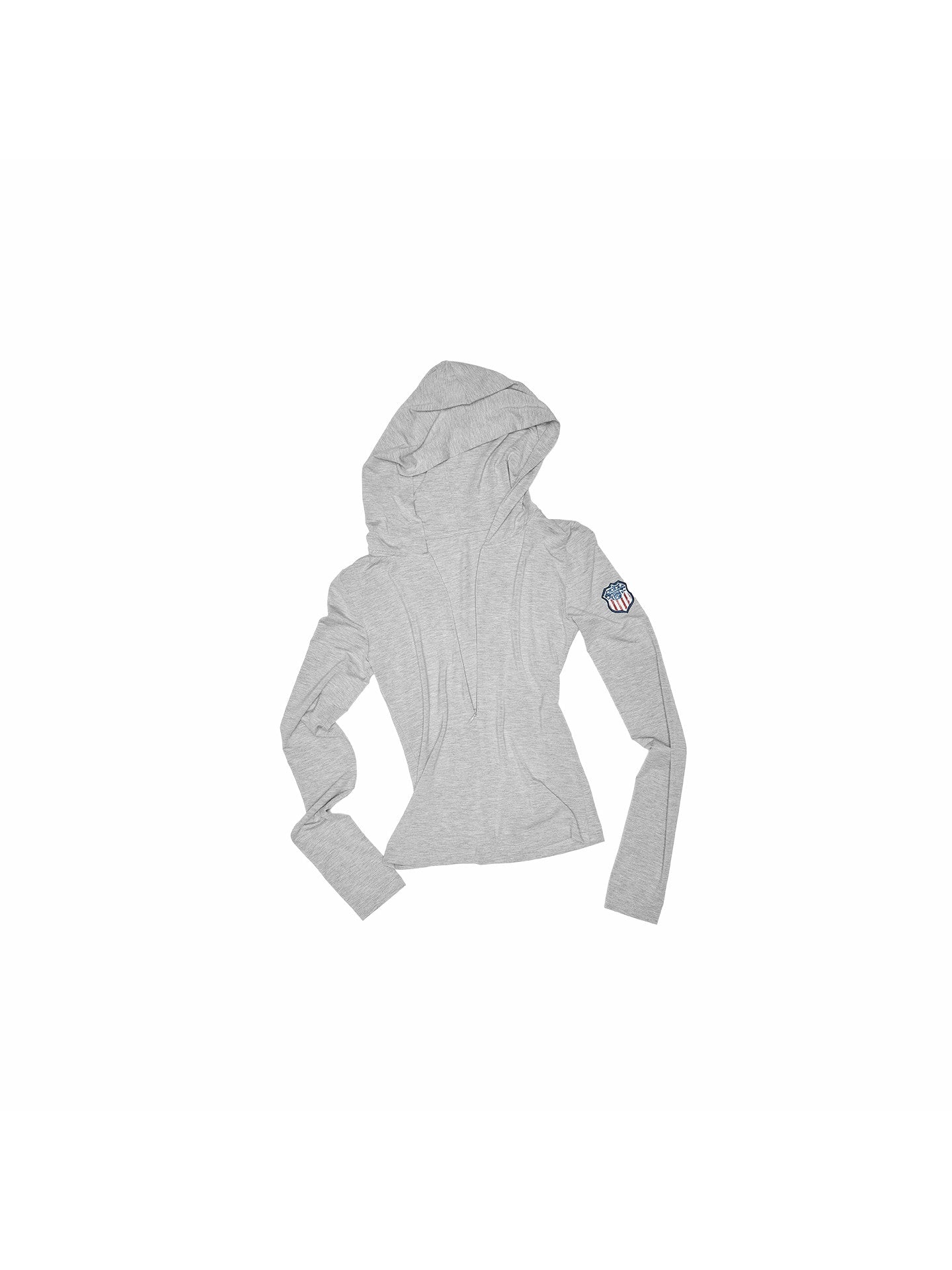 Zip-Front Hooded Slim-Fit Top