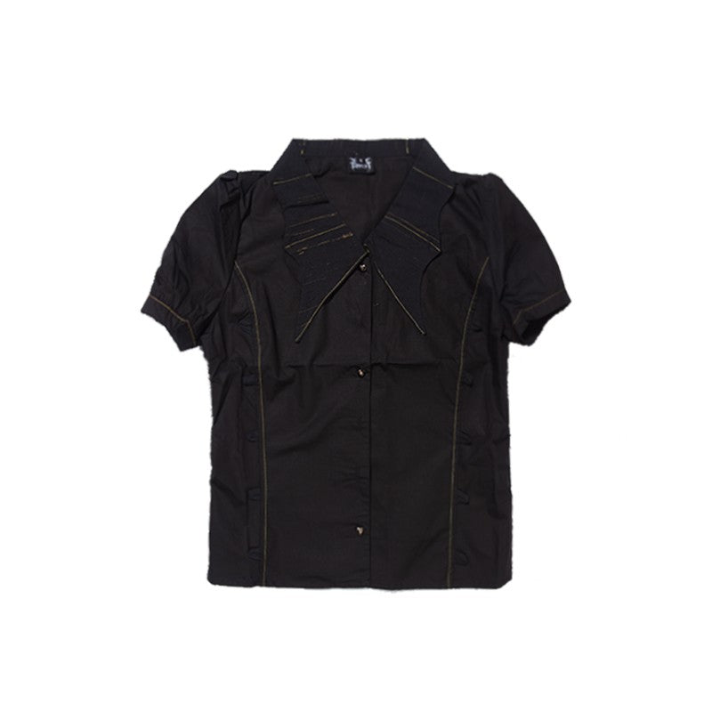 Dark Gothic Puff Sleeve Shirt