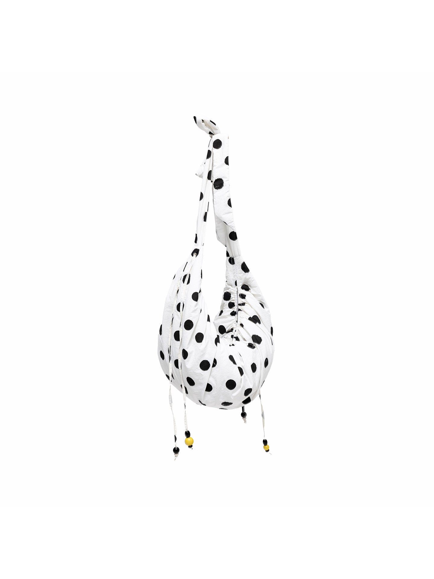 Polka Dot Beaded Dumpling Bag