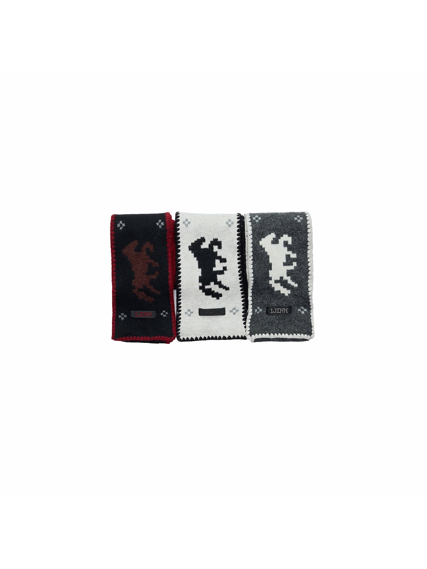 Fair Isle Pony Knit Scarf