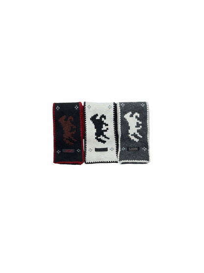 Fair Isle Pony Knit Scarf