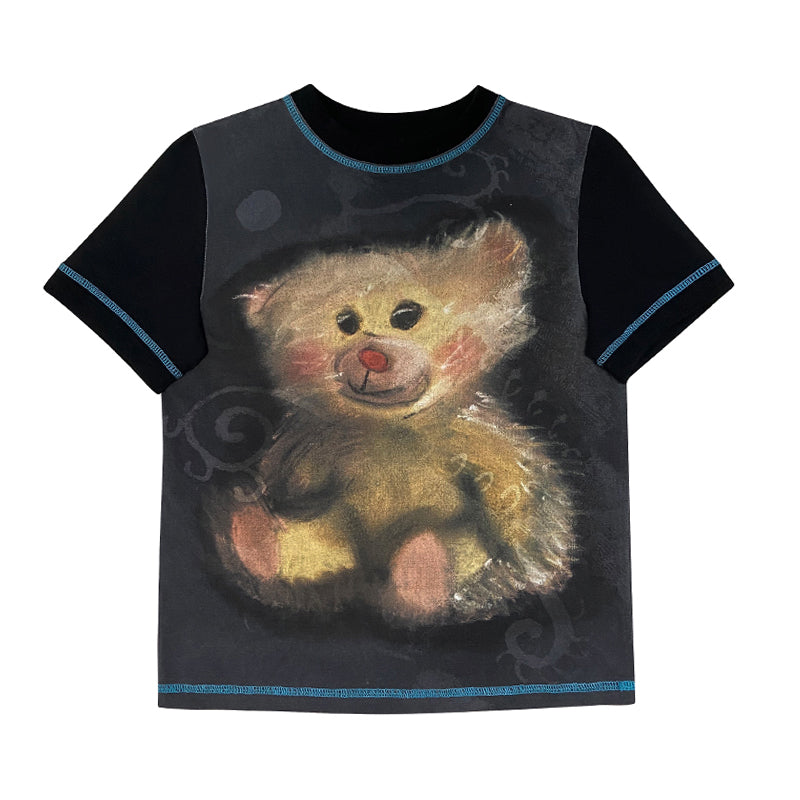 Little Bear Printed Short Sleeve T-shirt