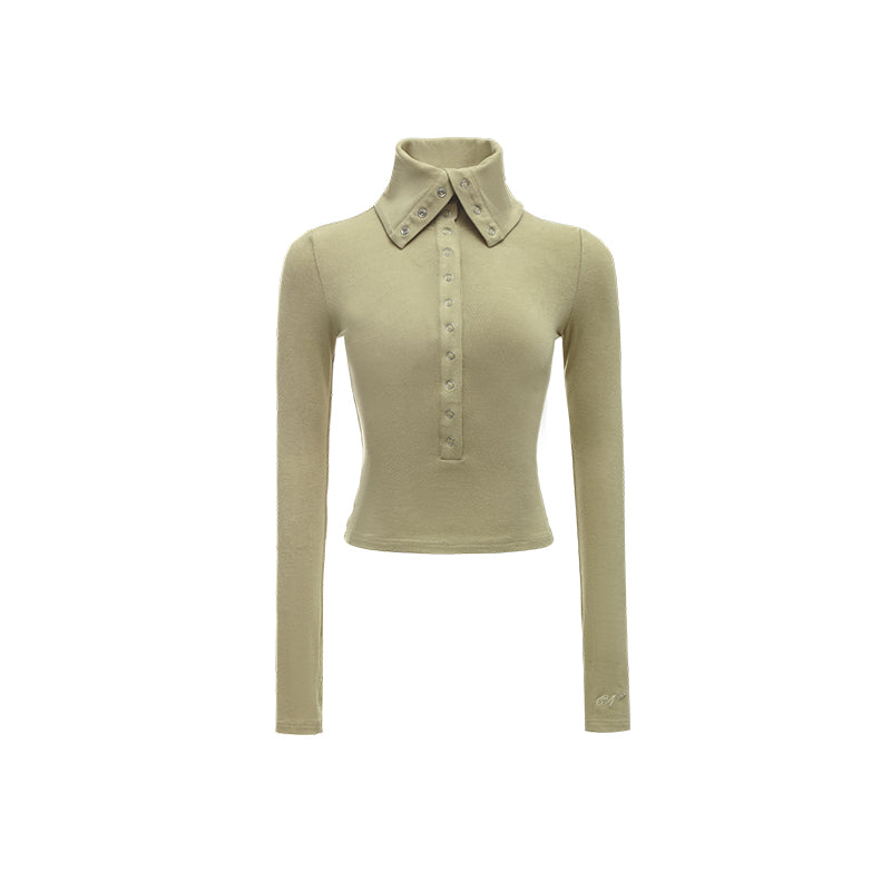 Lyocell Stretch Roll Neck Knit – Slim Fit Layering Essential