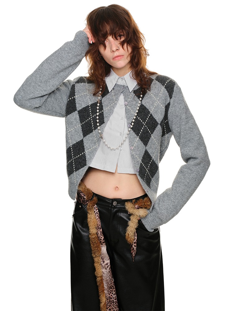 Cropped Loose Casual Striped Shirt – Long Sleeve Fall/Winter Layering