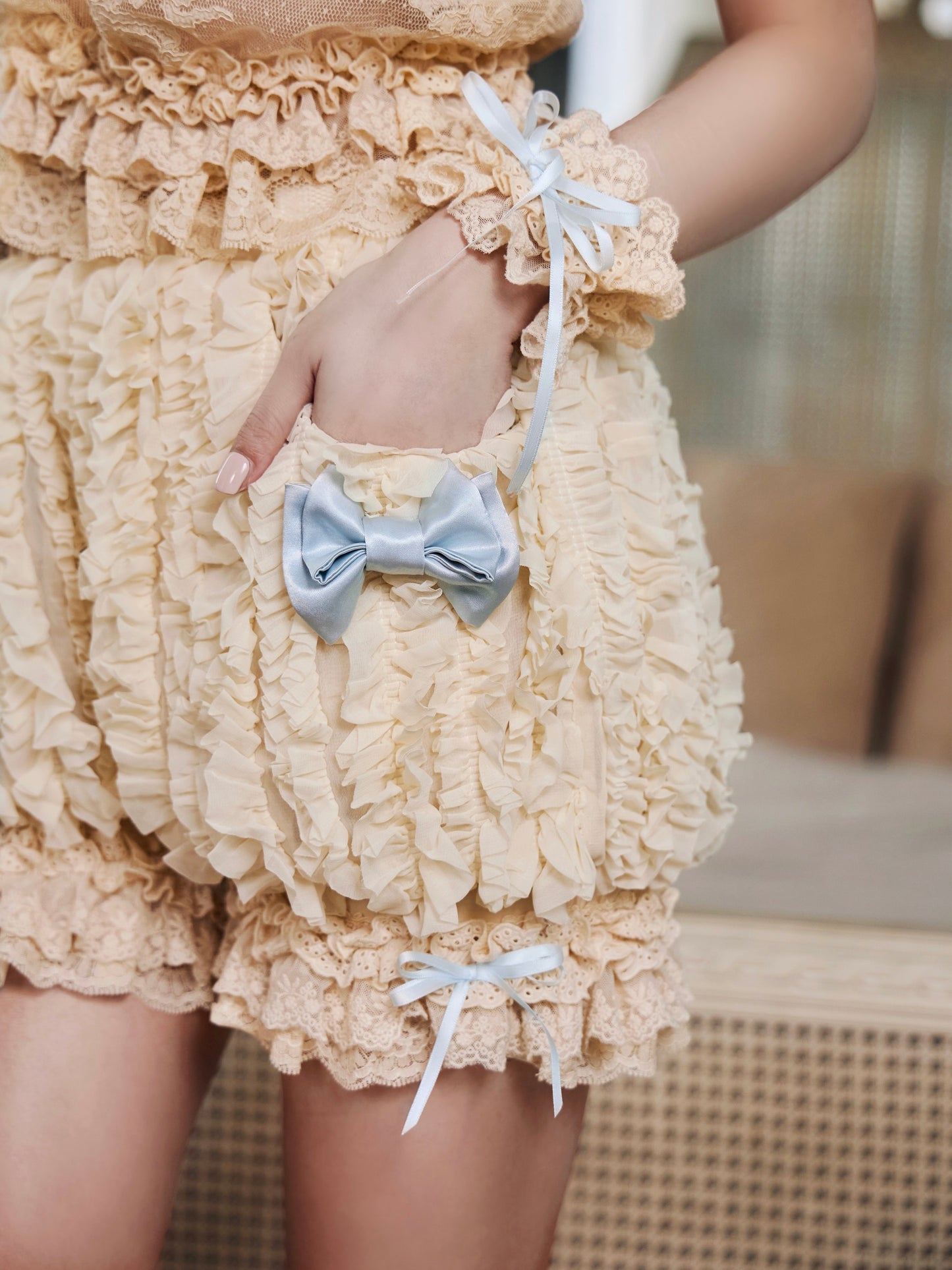 Cream Pumpkin Bloomers | Rococo Doll Shorts
