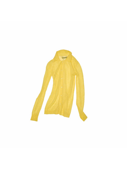 Sheer Mohair Knit Cardigan