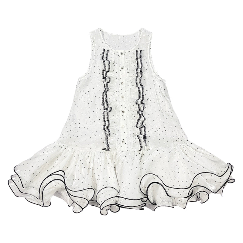 B&W Lace Tank Fluffy Skirt