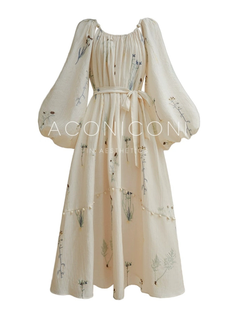 Embroidered Tencel Swing Dress – Light Vacation Style