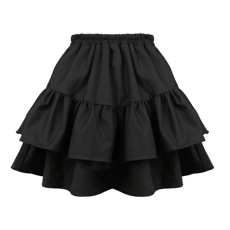 Spring/Summer Leg Essence Girl Double Layer Cake Skirt