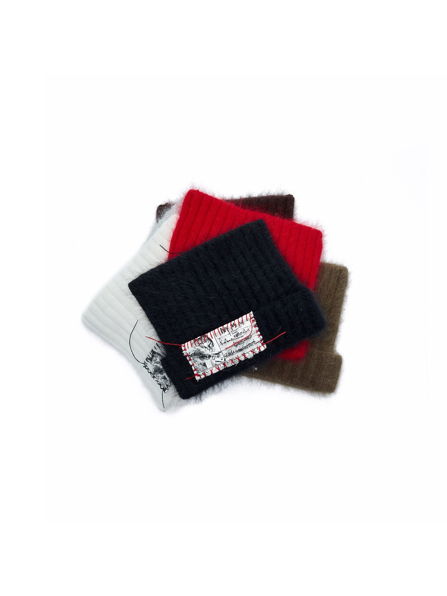 Cat Ear Rabbit Fur Knit Beanie