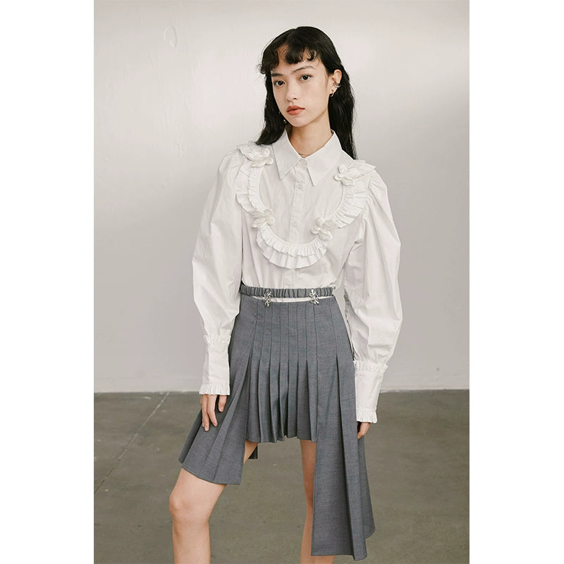 الفراشة A -LINE -High High Jeist Skirt