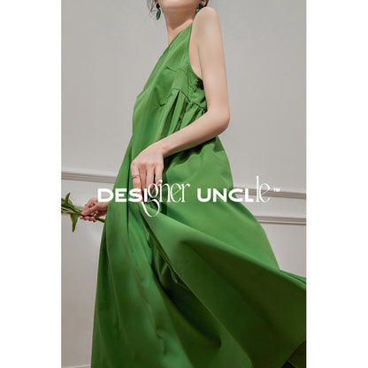 Green Chinese Luxury Summer Dress.