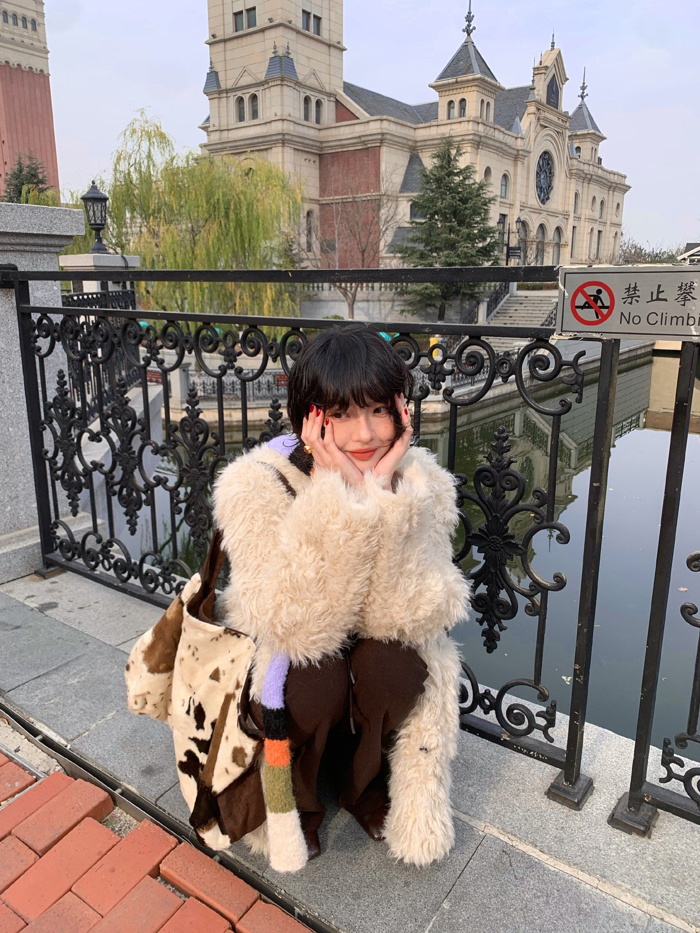 Luxe Faux Shearling Long Fur Coat – Plush & Cozy