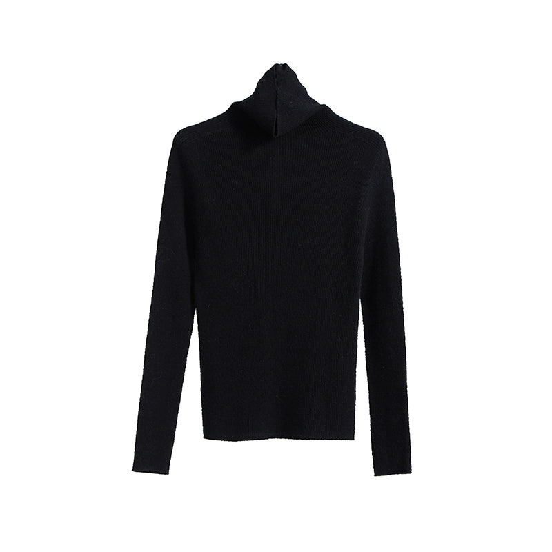 Original niche design 100% pure wool seamless integrated early autumn base wool sweater