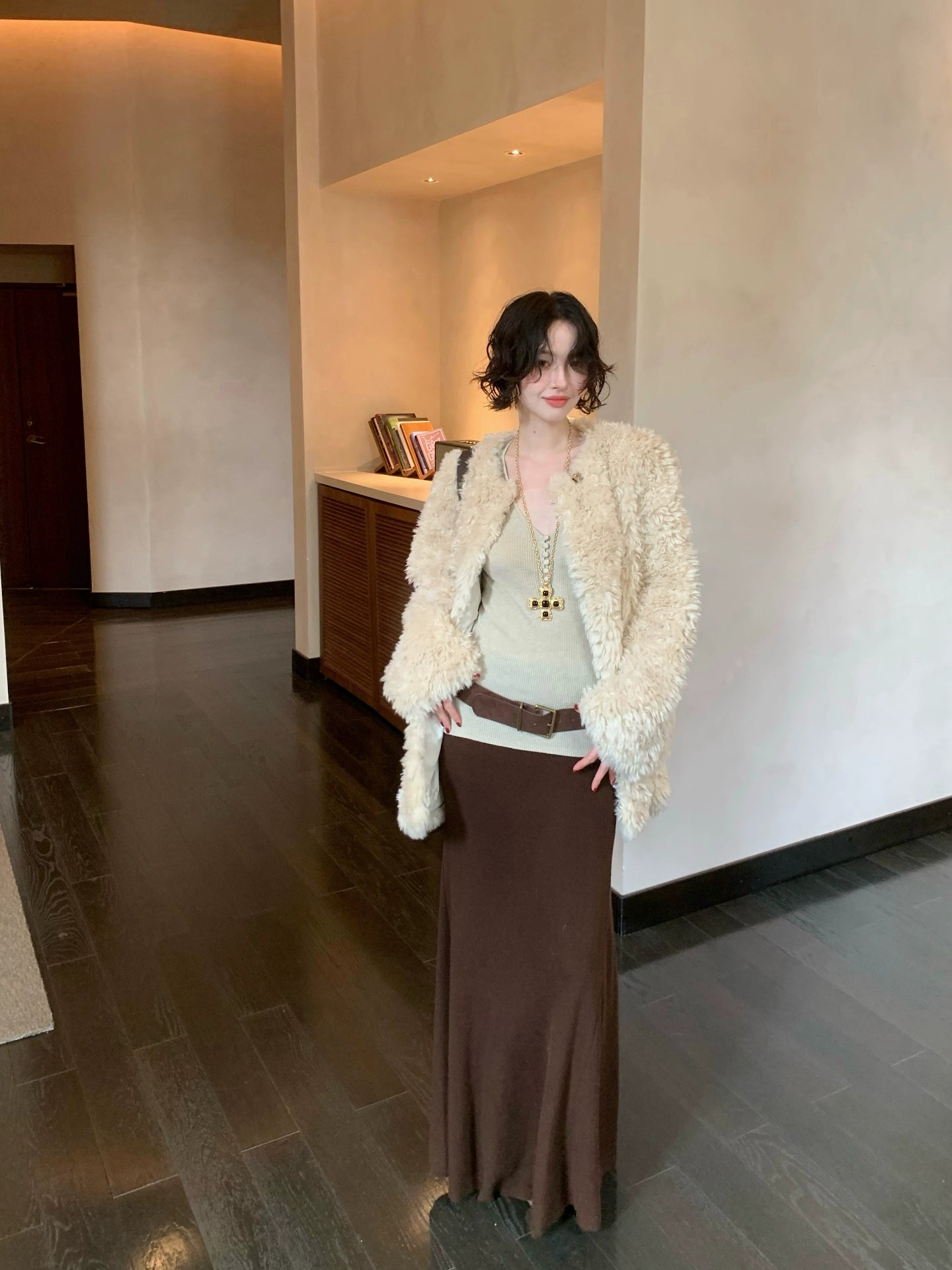 Imitation Lambswool Jacket – Hong Kong Retro Autumn/Winter Soft Outerwear