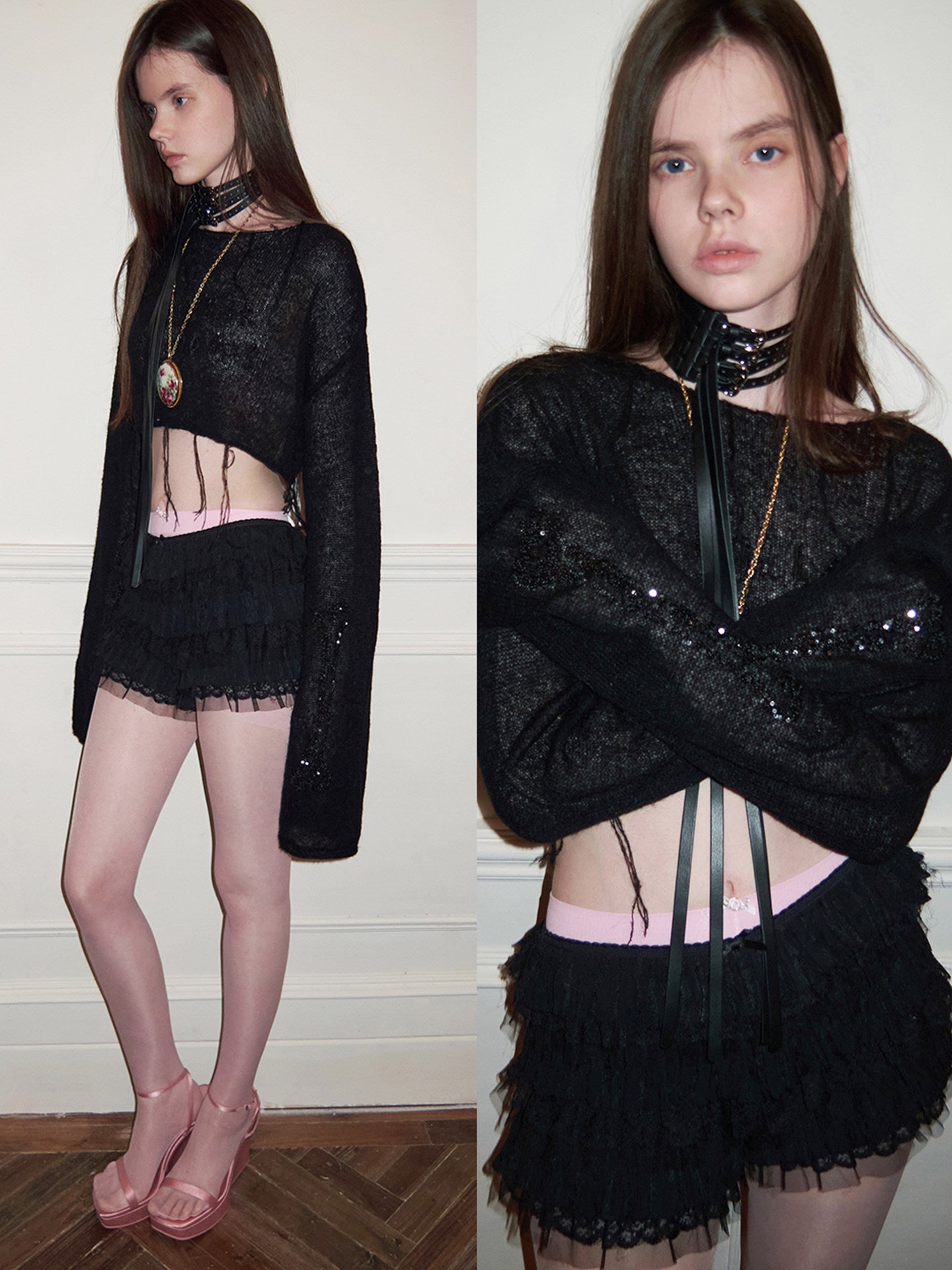 Layered Chiffon Cake Shorts