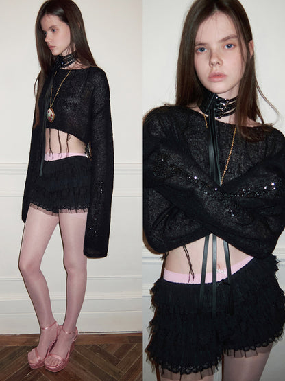 Layered Chiffon Cake Shorts