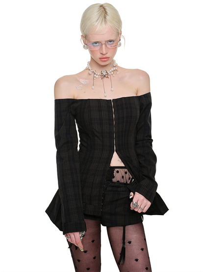 Low-Rise A-Line Suit Shorts – Chic & Versatile Outdoor Hot Pants