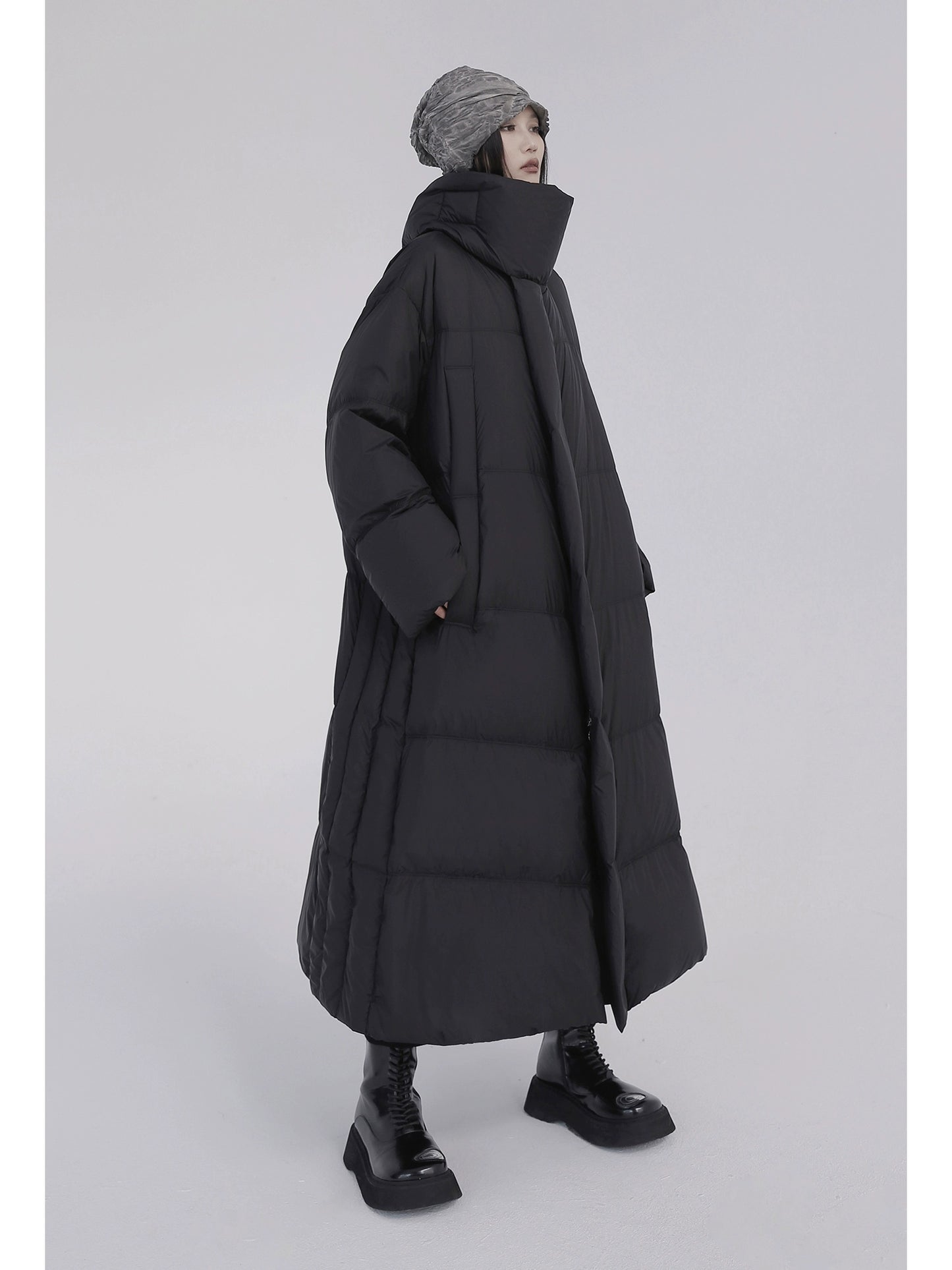 Thickened Stand-Up Collar 90% White Duck Down Jacket (Winter)