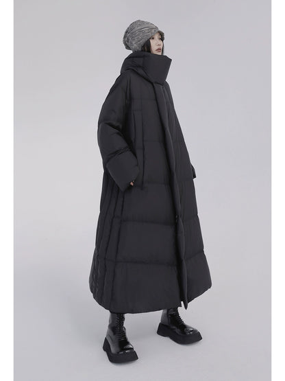 Thickened Stand-Up Collar 90% White Duck Down Jacket (Winter)