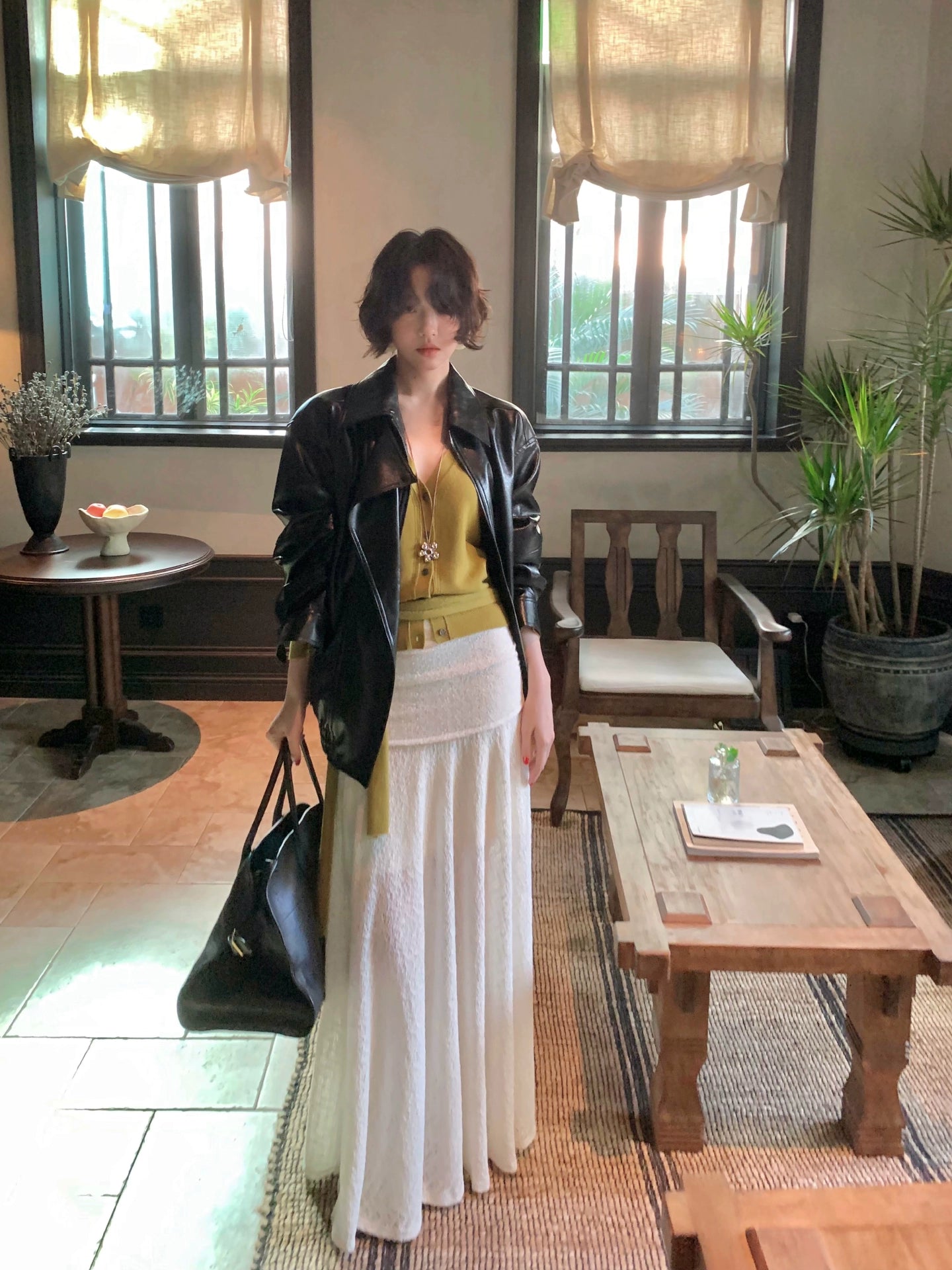 Brown Amber Eco-Leather Motorcycle Jacket – Hong Kong Retro Autumn Style