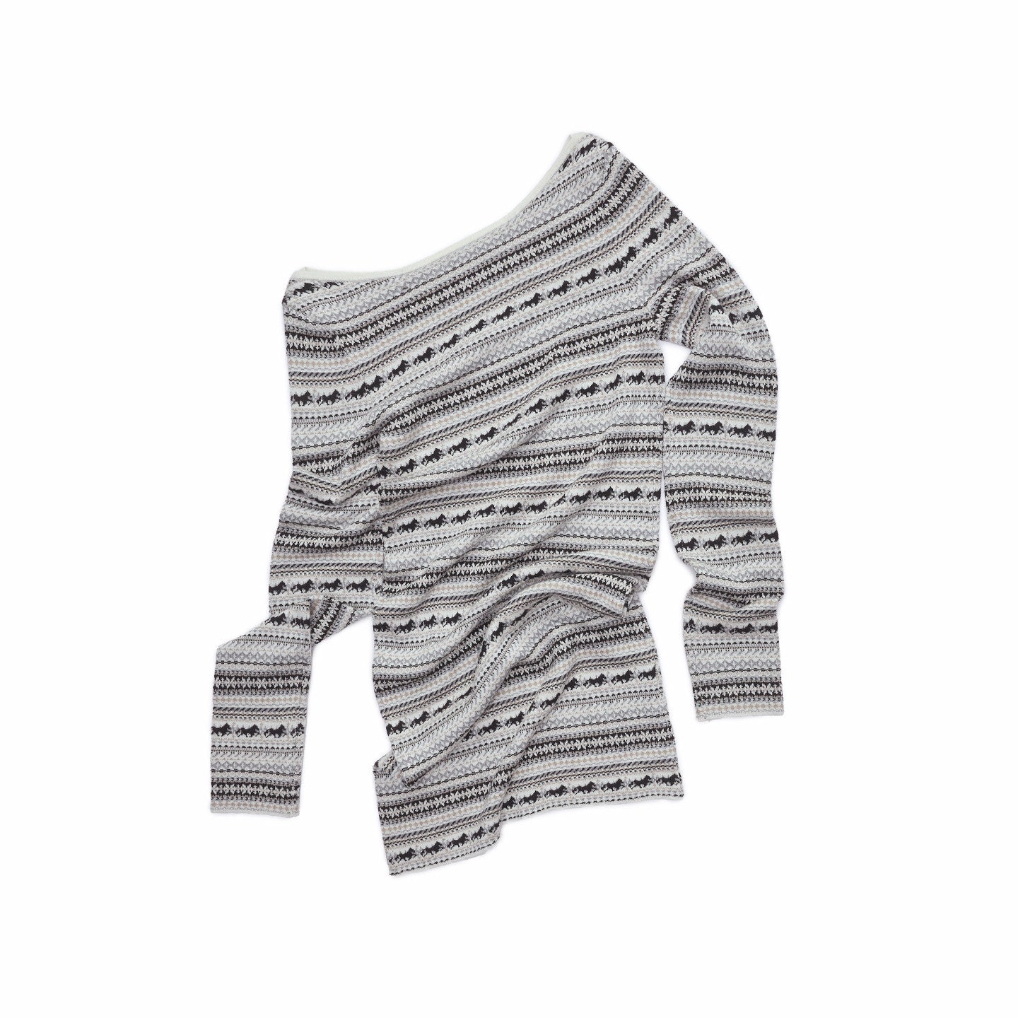 Fair Isle Jacquard Knit Dress