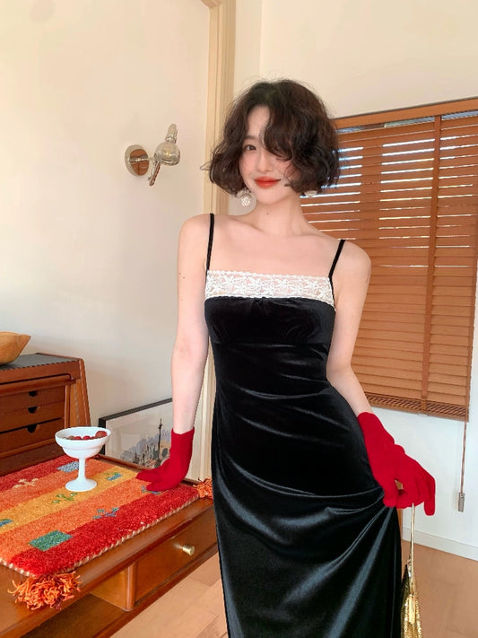 Suspender Velvet Dress (Love Moscow Edition)