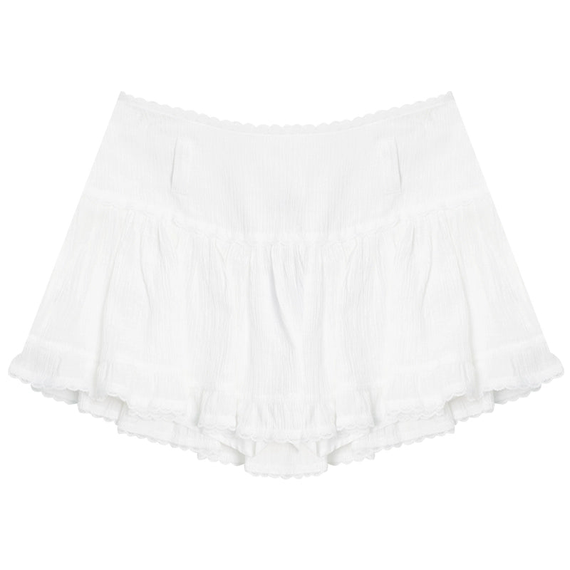 Summer's Must-Have | Retro American Lace High-Waist A-Line Skirt