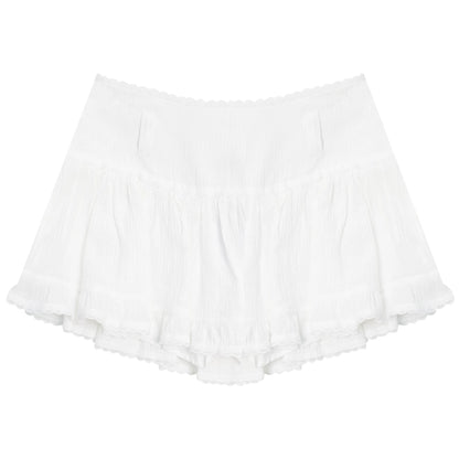 Summer's Must-Have | Retro American Lace High-Waist A-Line Skirt